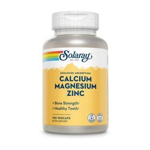Solaray Calcium Magnesium Zinc (100 veg caps) 19888-01 фото