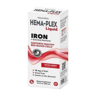 Natures Plus Hema-Plex Liquid Iron (250 ml, mixed berry) 24654-01 фото