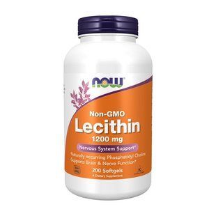 NOW Lecithin 1200 mg (200 softgels) 11023-01 фото