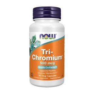 NOW Tri-Chromium 500 mcg (90 veg caps) 11024-01 фото