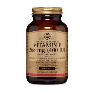 Solgar Vitamin E 268 mg natural (400 IU) (100 softgels) 11192-01 фото