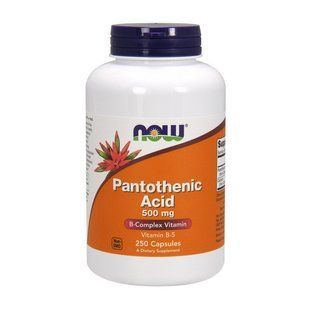 NOW Pantothenic Acid 500 mg (250 caps) 09493-01 фото