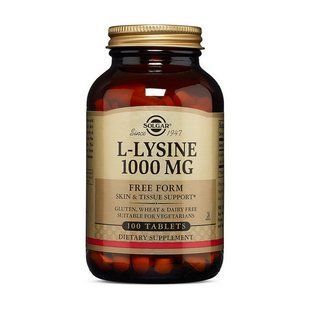 Solgar L-Lysine 1000 mg (100 tab) 11039-01 фото