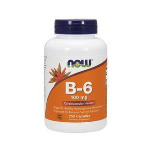 NOW B-6 100 mg (250 caps) 10133-01 фото