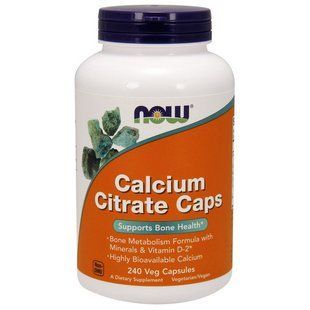 NOW Calcium Citrate Caps (240 veg caps) 08151-01 фото