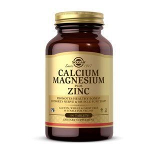 Solgar Calcium Magnesium & Zinc (100 tabs) 11196-01 фото