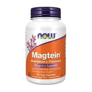 NOW Magtein magnesium l-threonate (90 veg caps) 19854-01 фото