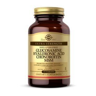Solgar Glucosamine Hyaluronic Acid Chondroitin MSM (60 tabs) 11521-01 фото