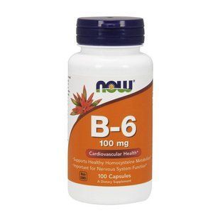 NOW B-6 100 mg (100 caps) 06666-01 фото