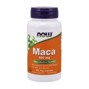 NOW Maca 500 mg (100 veg caps) 07309-01 фото