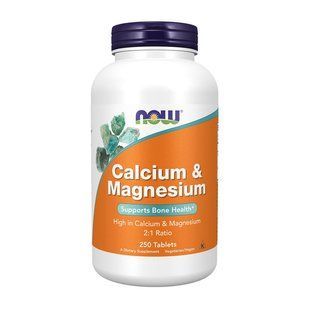 NOW Calcium & Magnesium (250 tabs) 06669-01 фото