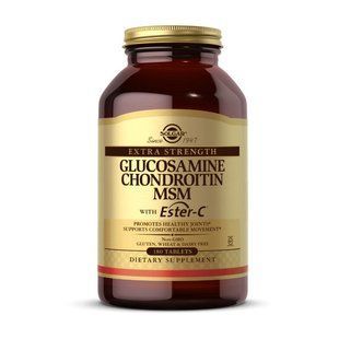 Solgar Glucosamine Chondroitin MSM with Ester-C (180 tabs) 18530-01 фото