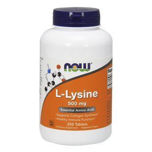NOW L-Lysine 500 mg (250 tab) 08505-01 фото