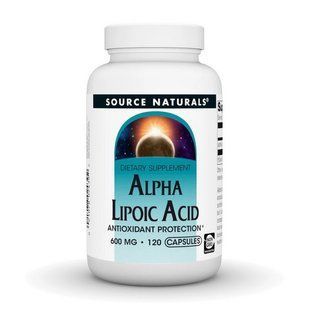 Source Naturals Alpha Lipoic Acid 600 mg (120 caps) 24625-01 фото