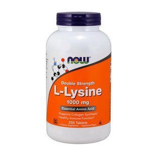 NOW L-Lysine 1000 mg (250 tab) 10408-01 фото