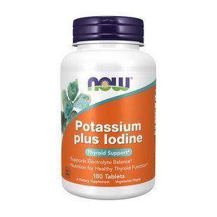 NOW Potassium plus Iodine (180 tab) 18560-01 фото
