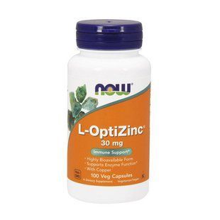 NOW L-OptiZinc 30 mg (100 caps) 06357-01 фото