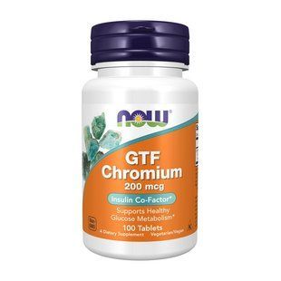 NOW GTF Chromium 200 mcg (100 tab) 11804-01 фото