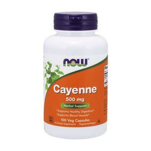 NOW Cayenne 500 mg (100 veg caps) 20109-01 фото