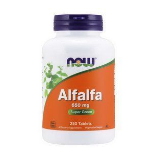 NOW Alfalfa 650 mg (250 tab) 19356-01 фото