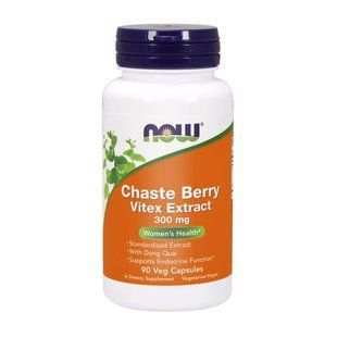 NOW Chaste Berry Vitex Extract 300 mg (90 veg caps) 19471-01 фото