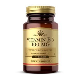 Solgar Vitamin B6 100 mg (100 tab) 18018-01 фото