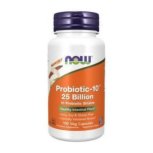 NOW Probiotic-10 25 Billion (100 veg caps) 19478-01 фото