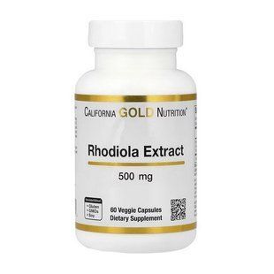 California Gold Nutrition Rhodiola Extract 500 mg (60 veg caps) 24638-01 фото