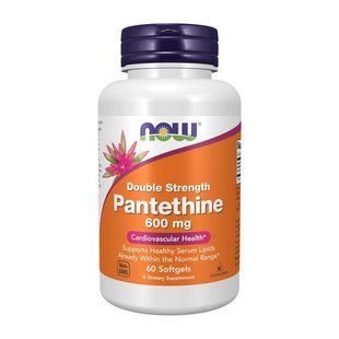 NOW Pantethine 600 mg double strength (60 softgels) 19834-01 фото
