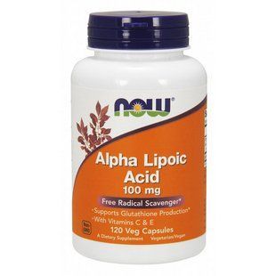 NOW Alpha Lipoic Acid 100 mg (120 veg caps) 07726-01 фото