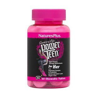 Natures Plus Power Teen for Her multivitamin (60 chew tabs, wild berry) 19946-01 фото