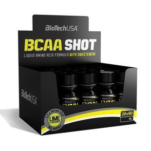 BioTech BCAA Shot zero carb (20*60 ml, lime) 08743-01 фото
