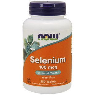 NOW Selenium 100 mcg (250 tab) 07727-01 фото
