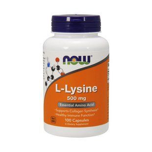 NOW L-Lysine 500 mg (100 caps) 06360-01 фото